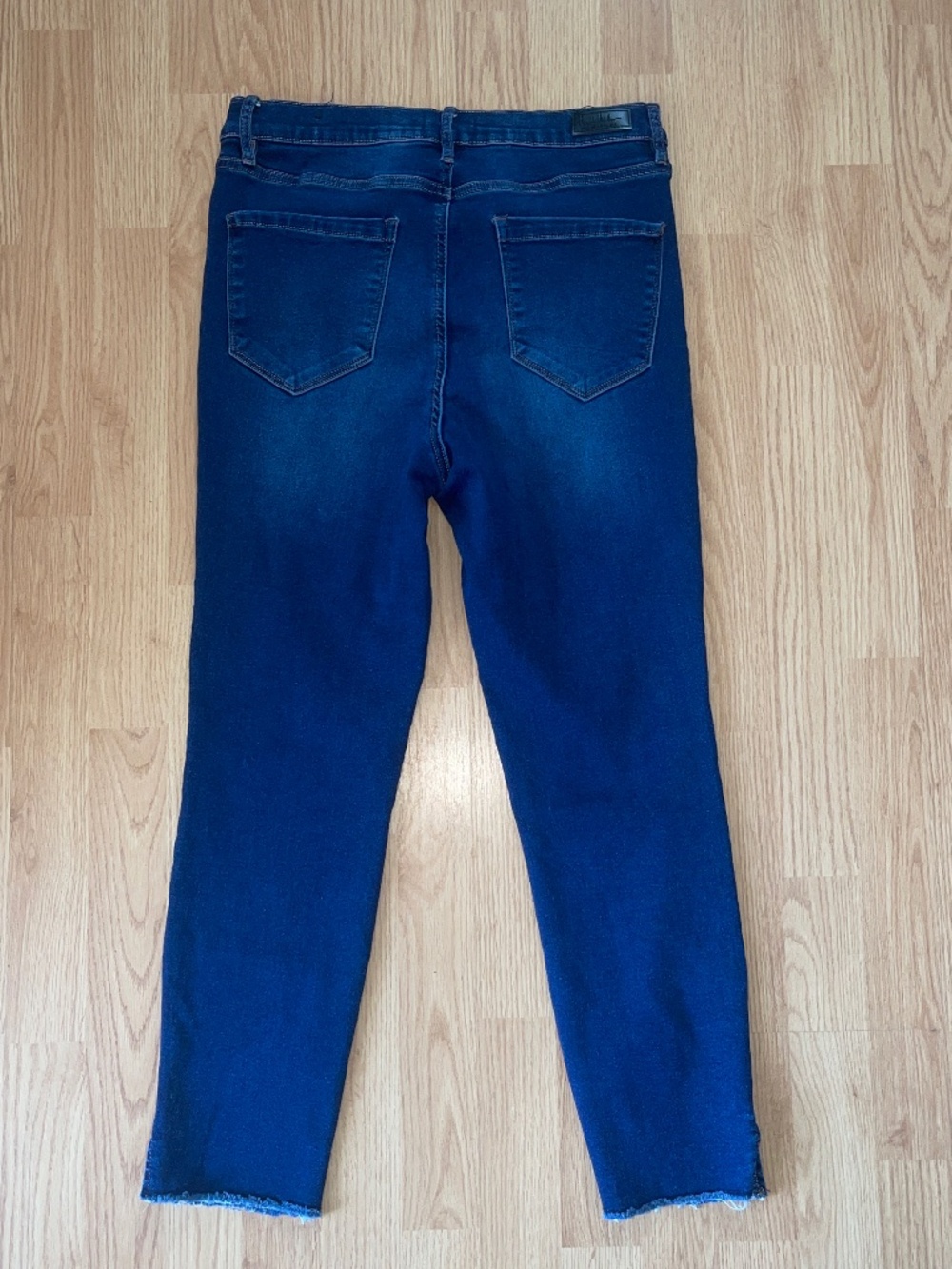 Nicole Miller SOHO High Rise Ankle Skinny Dark Wash Denim Jeans Size 12 - Picture 8 of 13